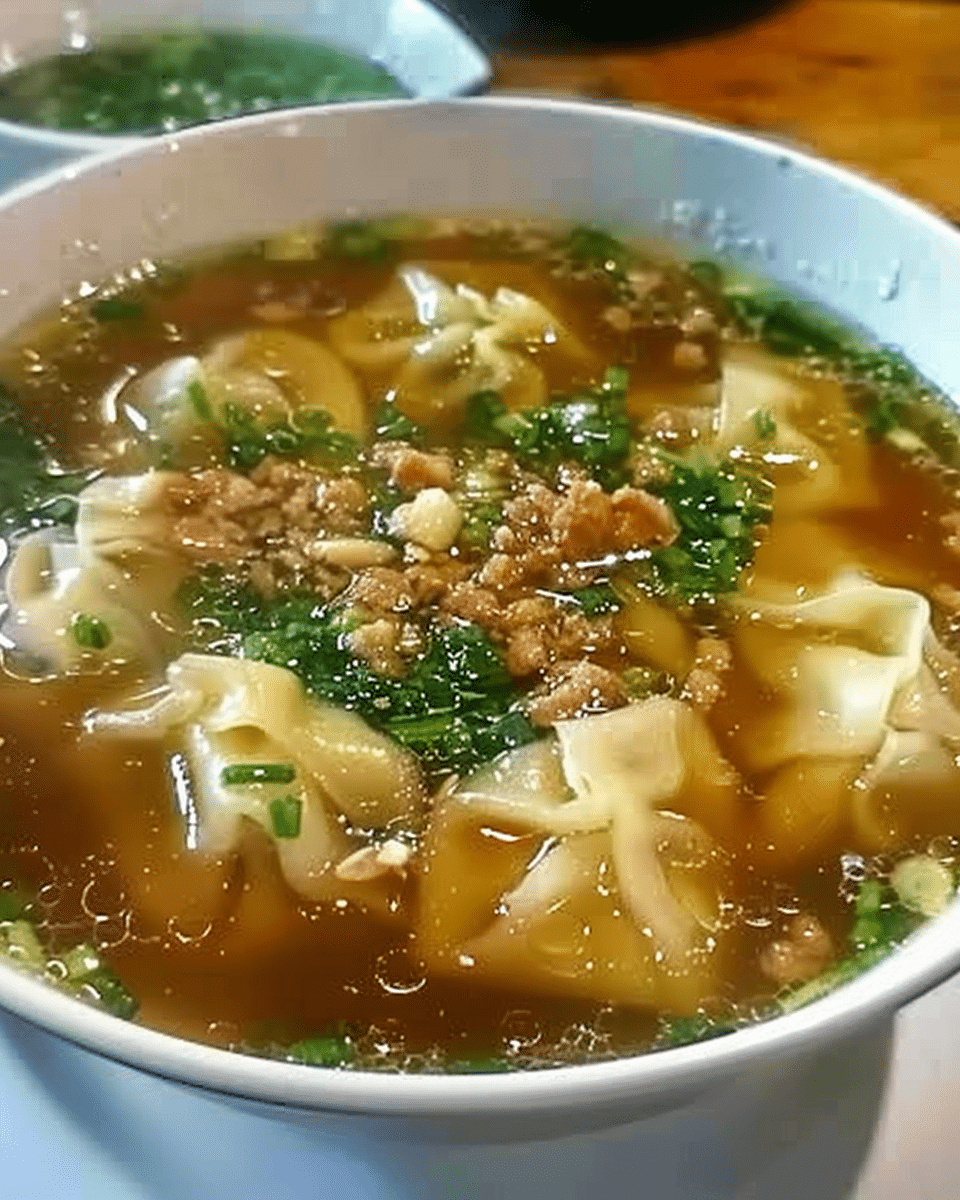 Easy Wonton Soup Recipe That’s Light, Cozy, and Flavor-Packed