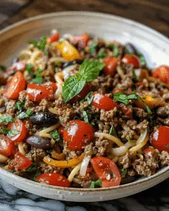 Savory Mediterranean Beef and Veggie Stir Fry