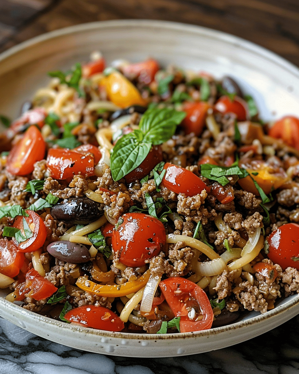 Savory Mediterranean Beef and Veggie Stir Fry