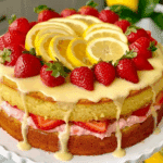 Strawberry Lemonade Buttermilk Cake