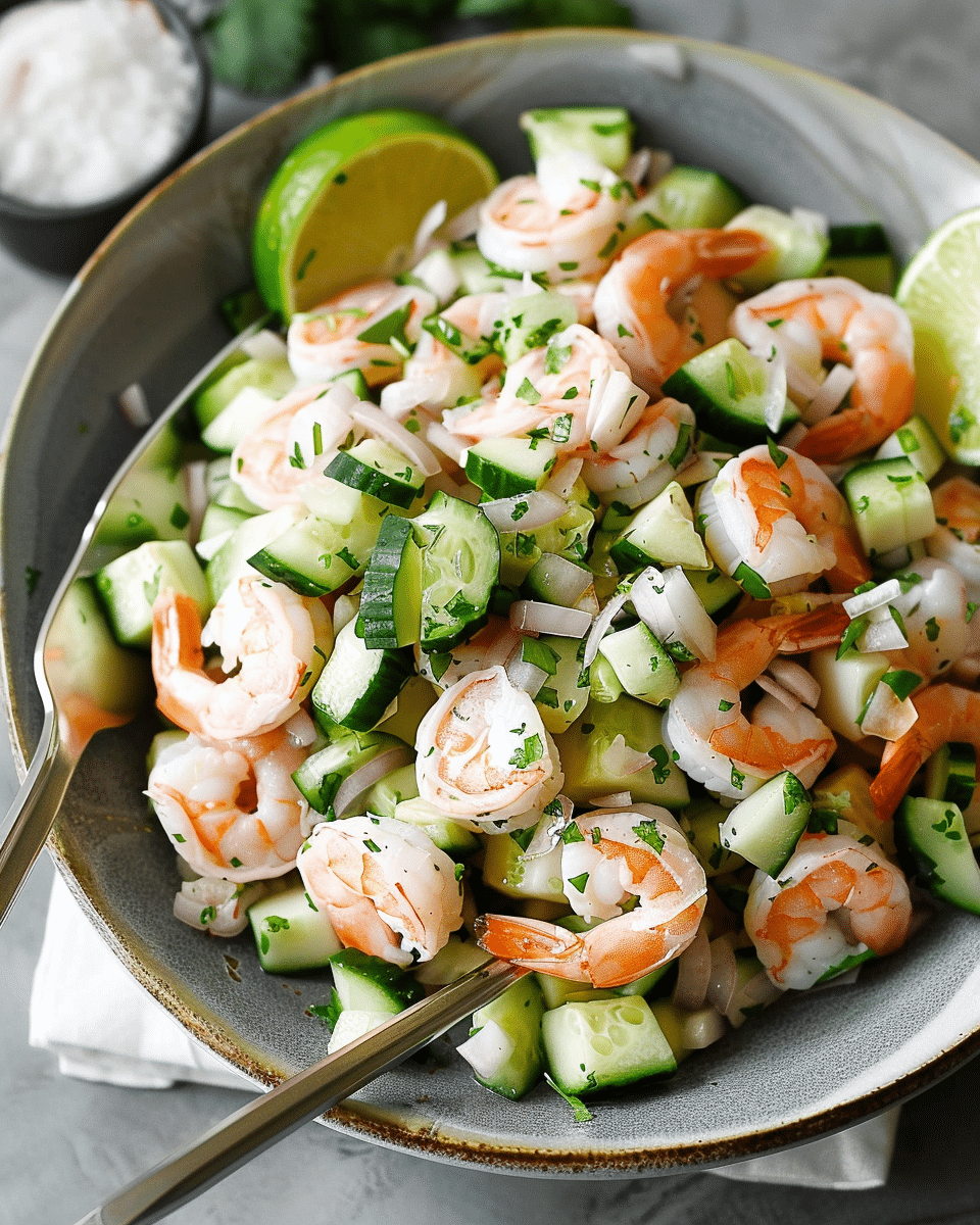 Cucumber Shrimp Salad for a Cool and Refreshing Meal