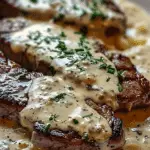 Creamy Garlic Steak with Pan Sauce Perfection