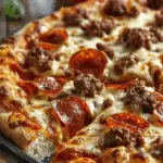 Meat Lovers Pizza Casserole