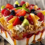 Creamy Cheesecake Fruit Salad with Fresh Berries