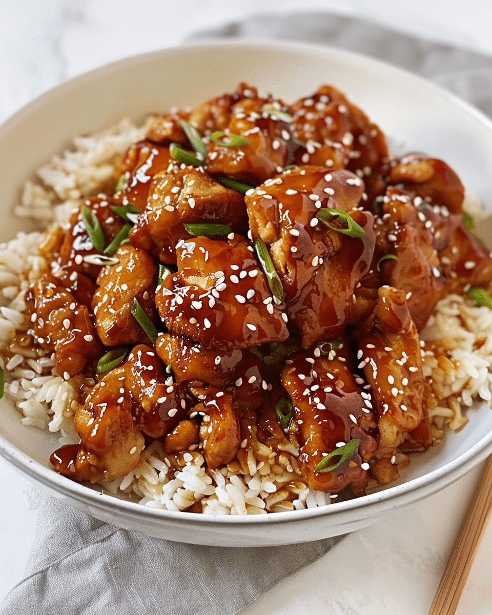 Crispy Sesame Chicken with Sweet and Savory Sauce