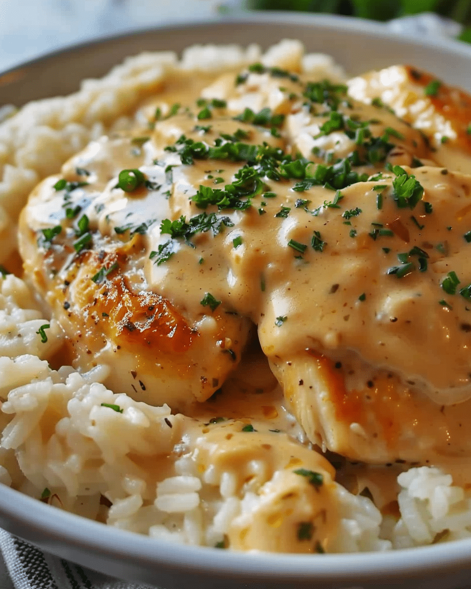 Smothered Chicken and Rice
