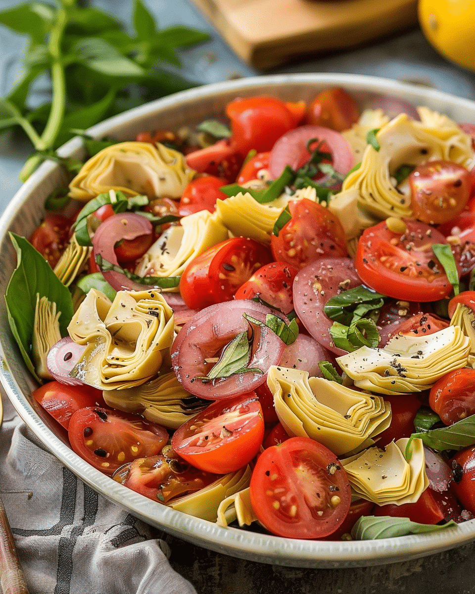 Tuscan Artichoke Tomato Salad