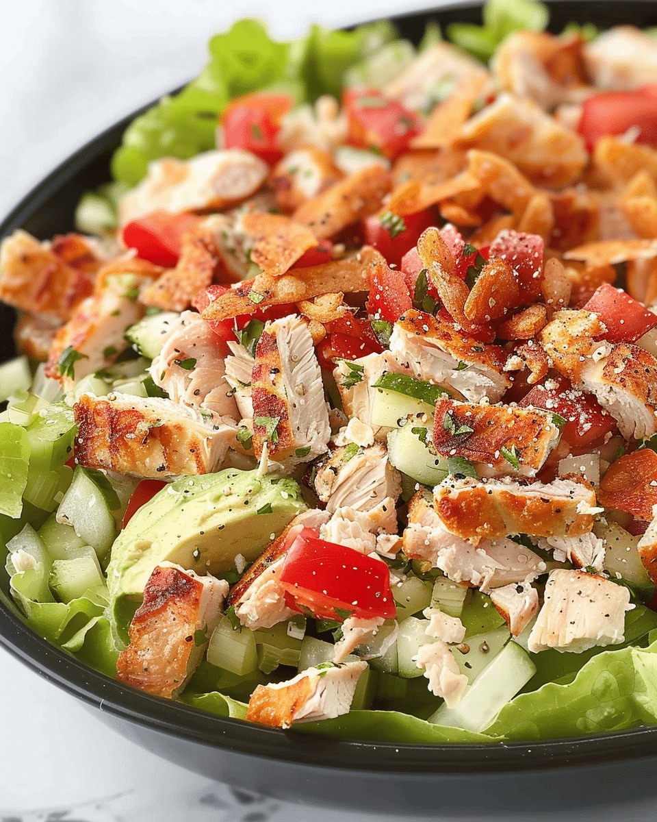Creamy BLT Chicken Salad with a Crunchy Twist