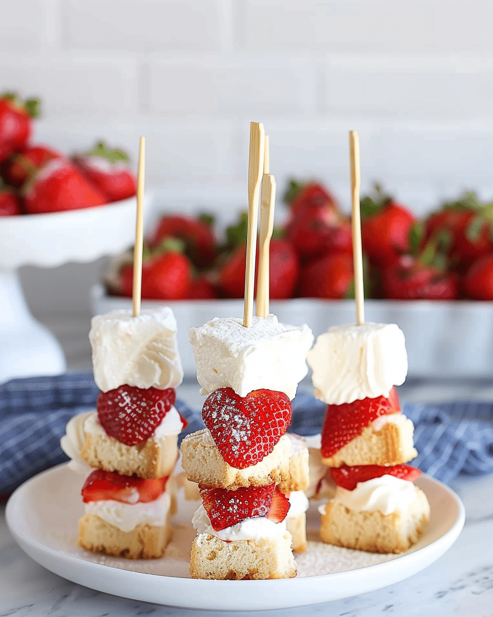 Easy Strawberry Shortcake Skewers – Two Delicious Styles