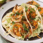 Cilantro Lime Shrimp Tacos with Creamy Slaw