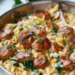 Creamy Chicken Sausage Orzo: A One-Pan Meal
