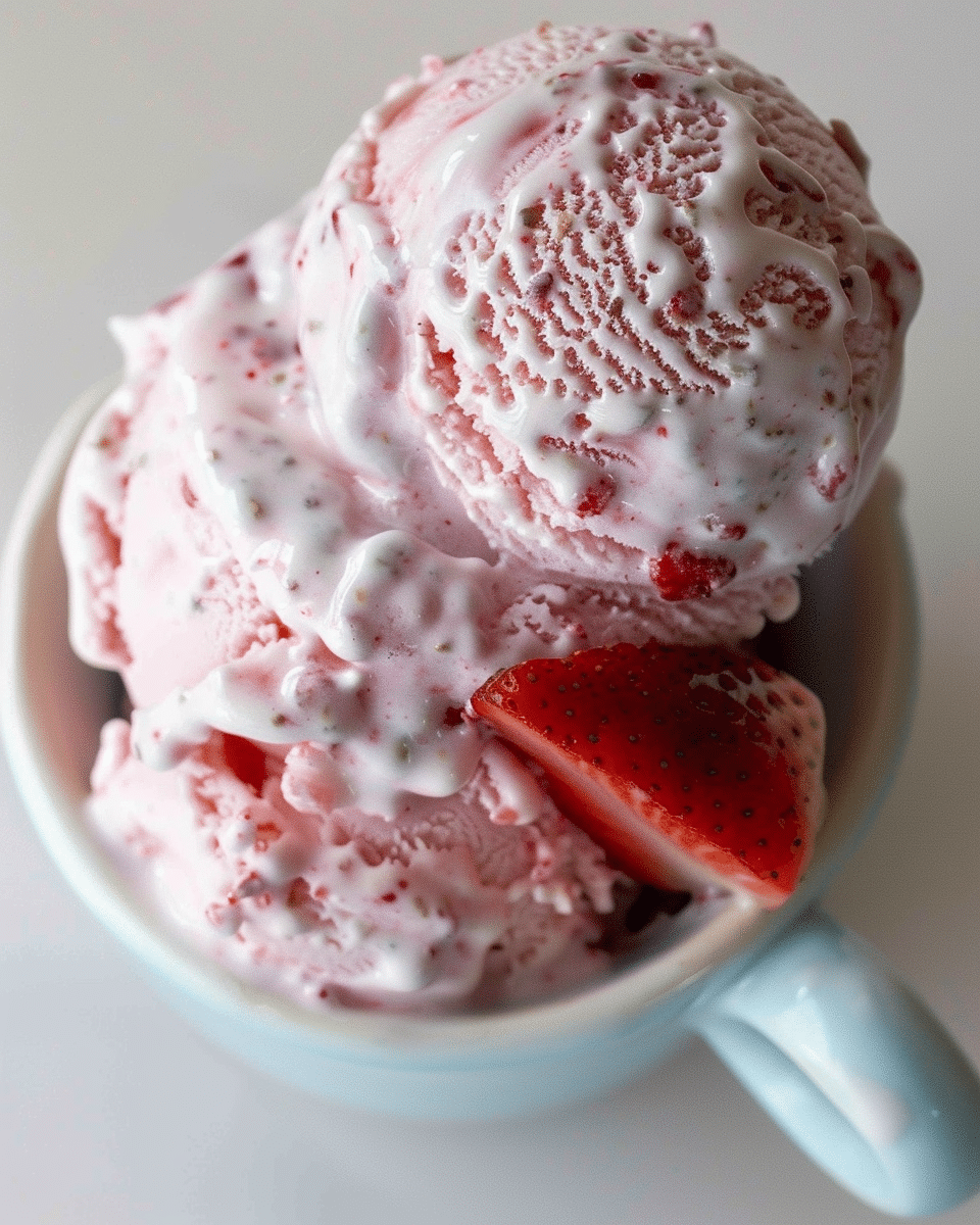 Creamy Homemade Strawberry Ice Cream That Tastes Like Summer