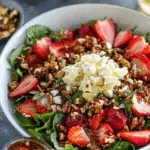 Strawberry Crunch Salad with Champagne Vinaigrette