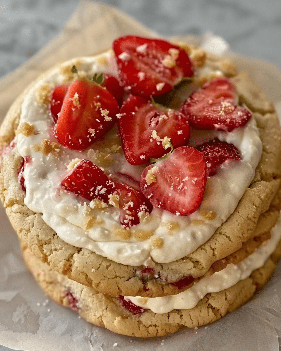 Soft-Baked Strawberry Cream Cheese Cookies