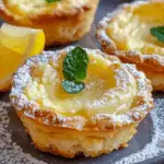 Mini Lemon Impossible Pies with a Sweet, Creamy Center