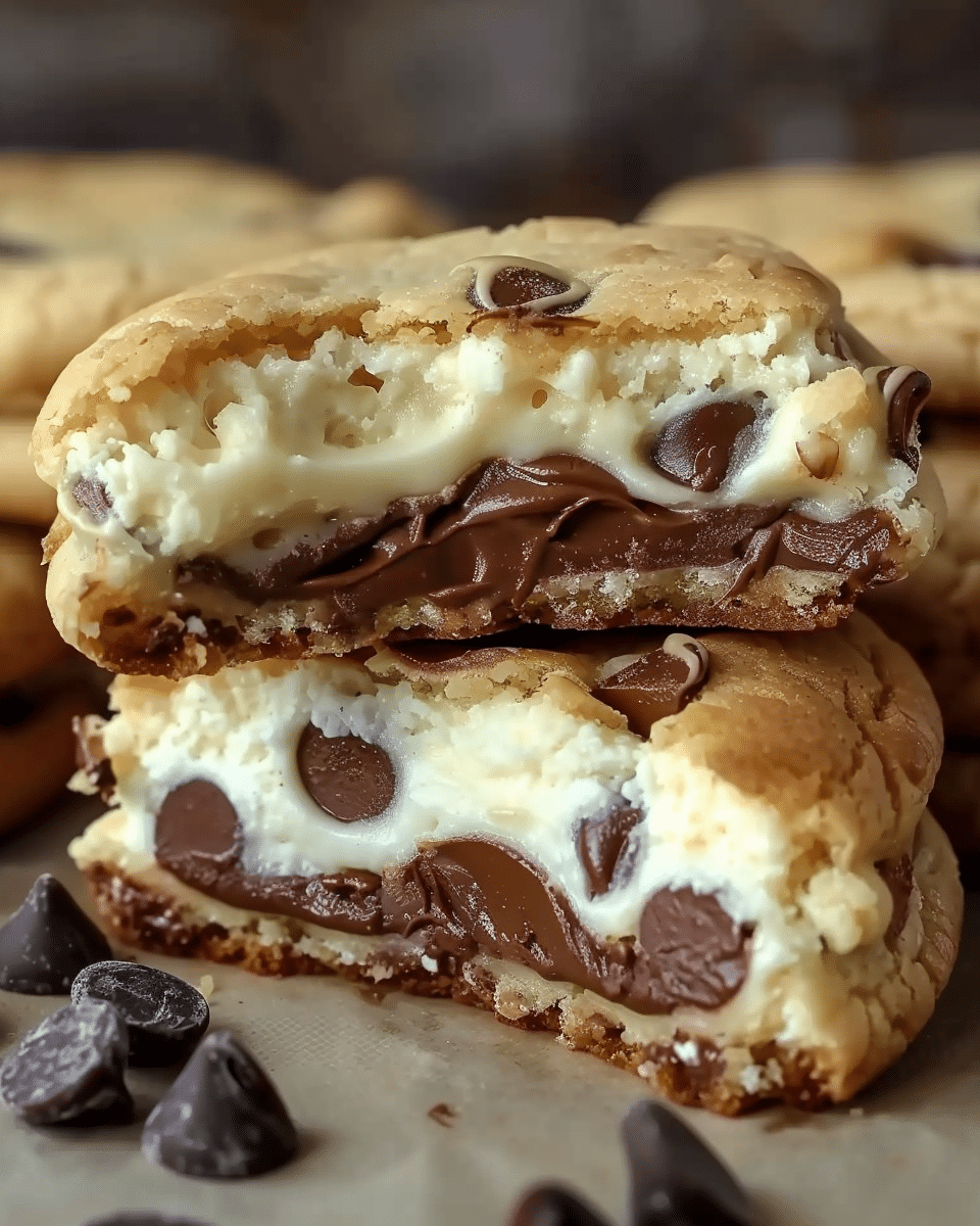 Cheesecake Stuffed Chocolate Chip Cookies for the Ultimate Dessert Craving