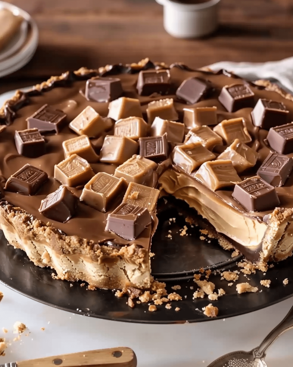 Giant Reese’s Peanut Butter Cup Pie