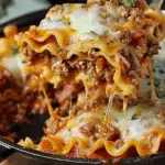 Easy One-Pot Cheesy Beef Lasagna Skillet – A Comfort Food Classic Made Simple