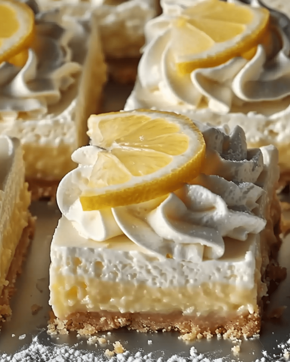 Lazy Day Lemon Cream Pie Bars That Practically Bake Themselves