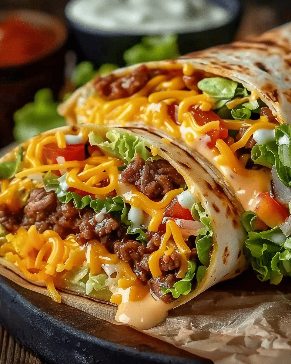 Nacho Cheese Beef Wrap