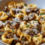 Philly Cheesesteak Tortellini Pasta