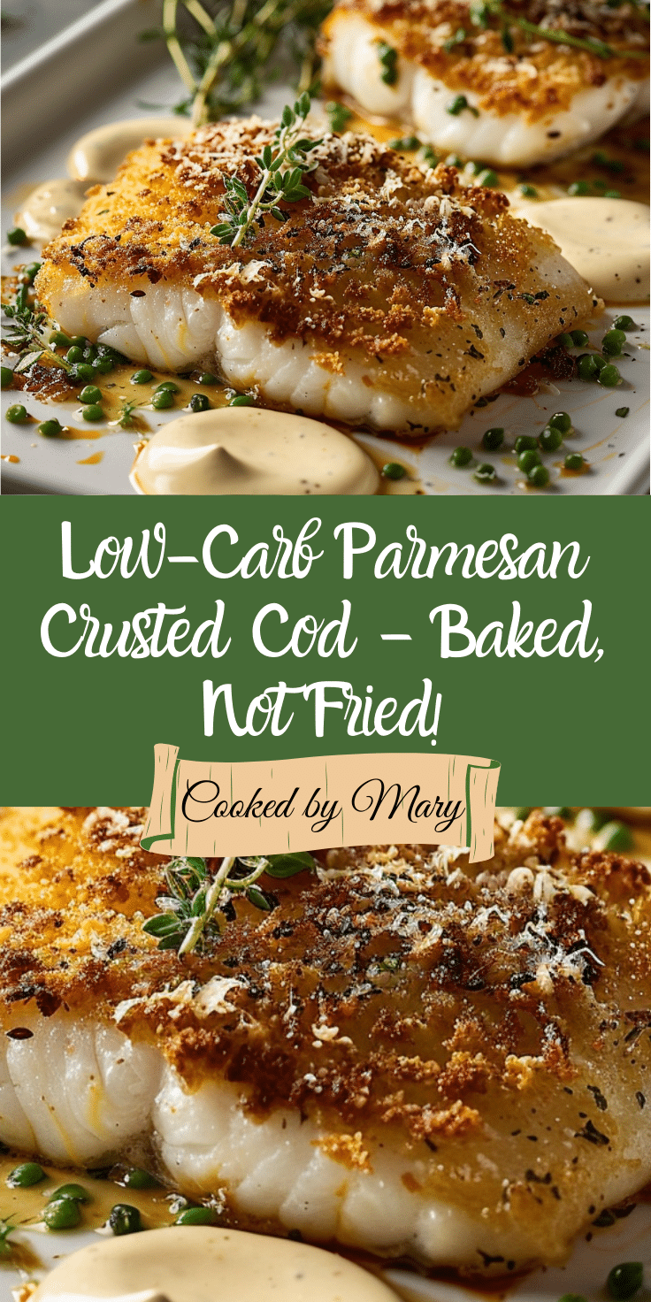 Oven-Baked Parmesan Crusted Cod – Crispy, Light, and Flavorful